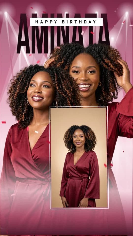 Image de la vidéo Anniversaire Aminata